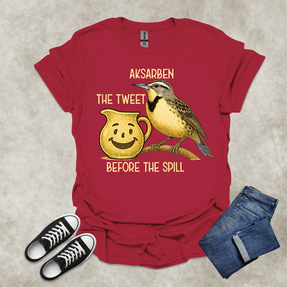 AKSARBEN: THE TWEET BEFORE THE SPILL — Nebraska State Pride Tee: Unisex Softstyle T-Shirt