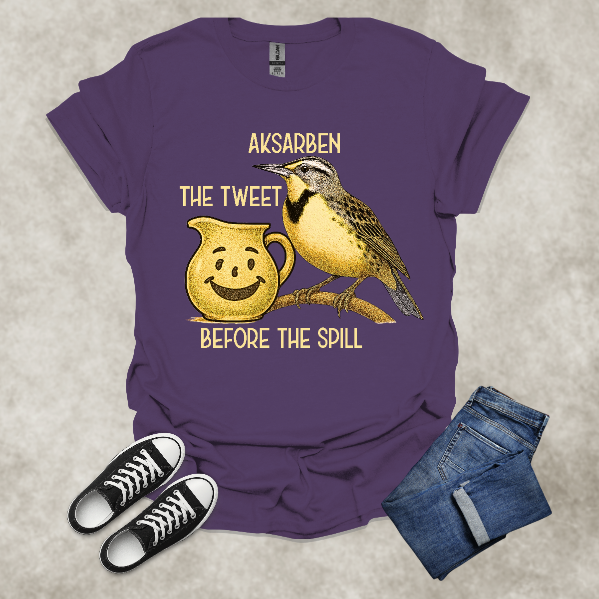 AKSARBEN: THE TWEET BEFORE THE SPILL — Nebraska State Pride Tee: Unisex Softstyle T-Shirt