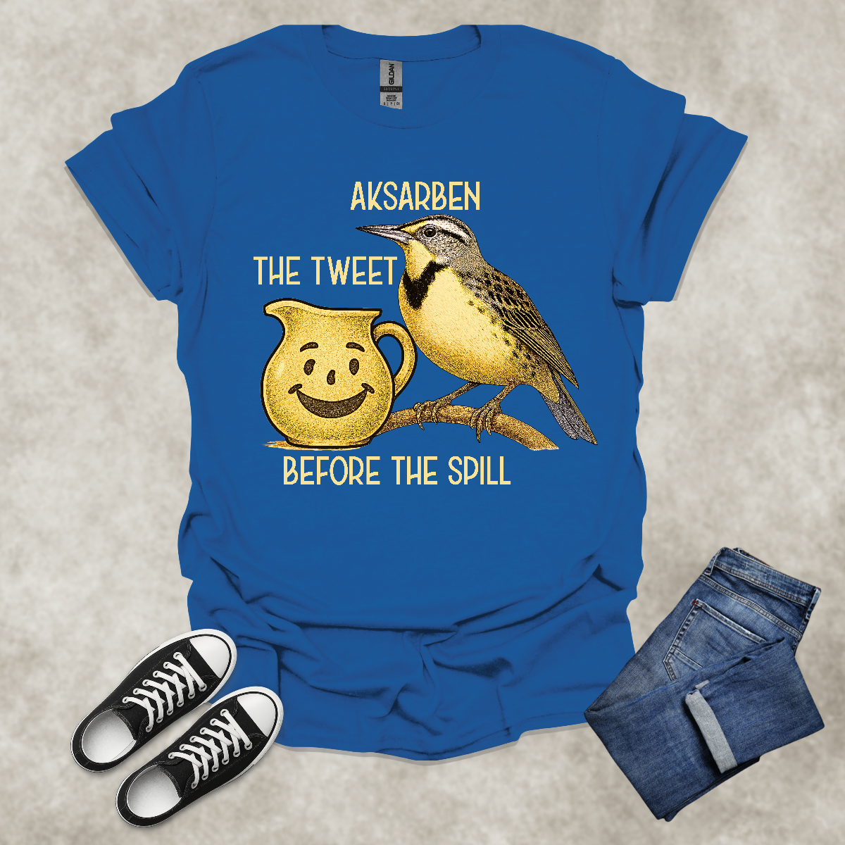 AKSARBEN: THE TWEET BEFORE THE SPILL — Nebraska State Pride Tee: Unisex Softstyle T-Shirt