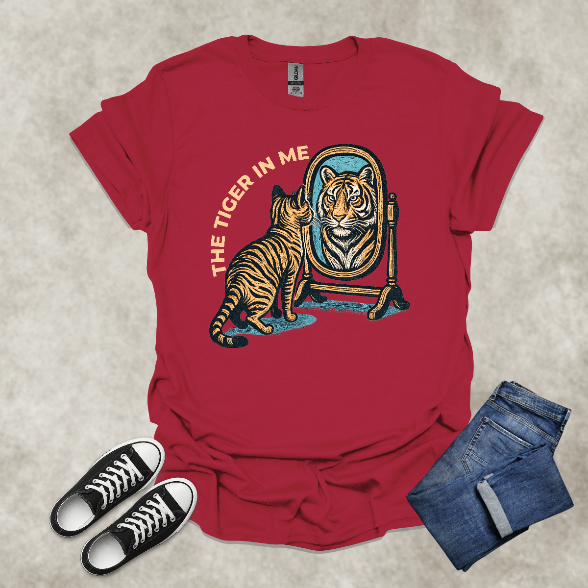 THE TIGER IN ME — Inner Wildness Graphic Tee: Unisex Softstyle T-Shirt