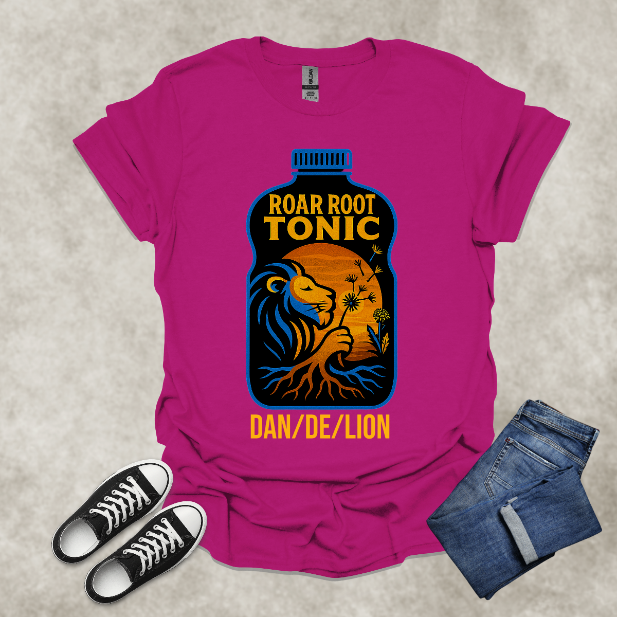 DAN/DE/LION — Corporate Satire Tee: Unisex Softstyle T-Shirt