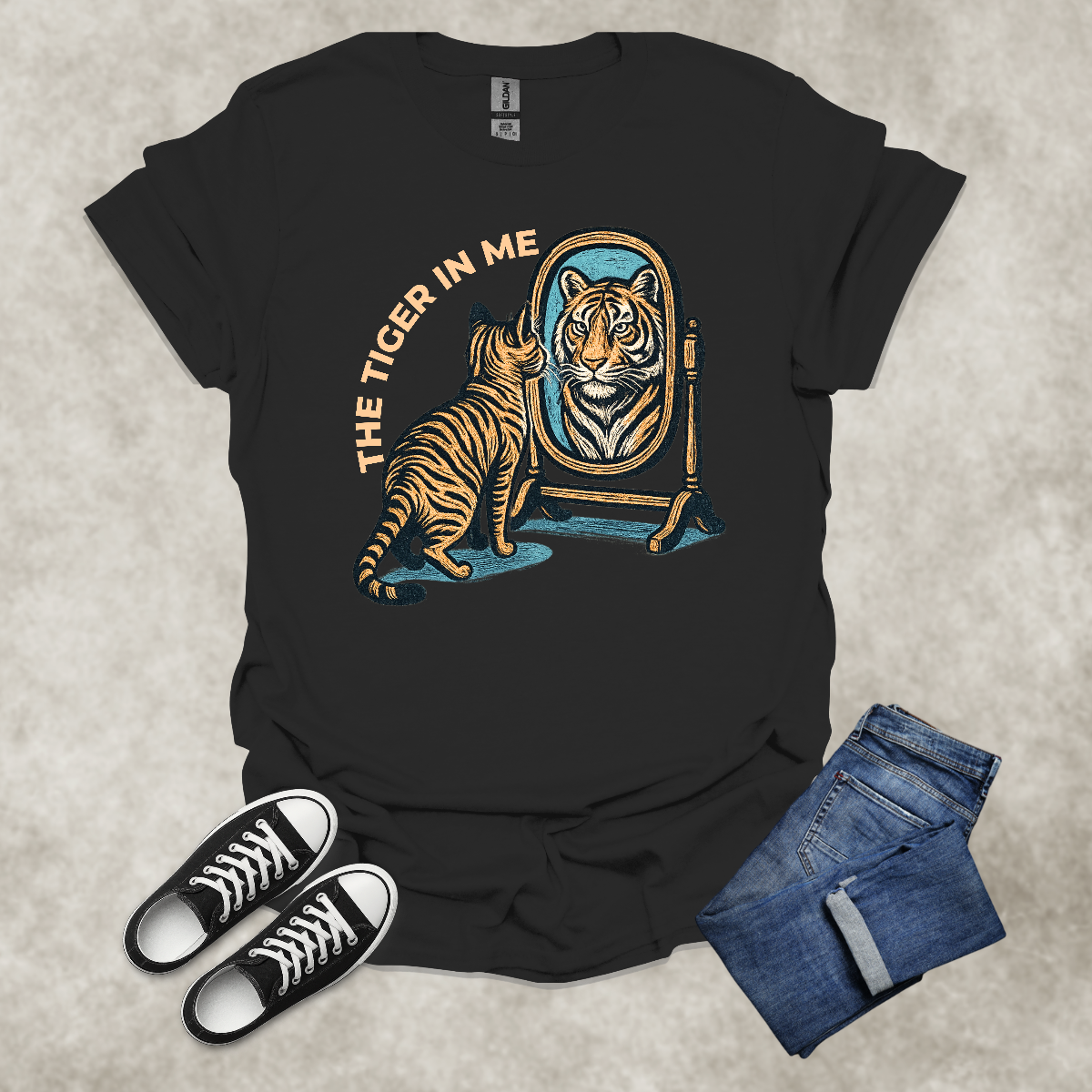 THE TIGER IN ME — Inner Wildness Graphic Tee: Unisex Softstyle T-Shirt