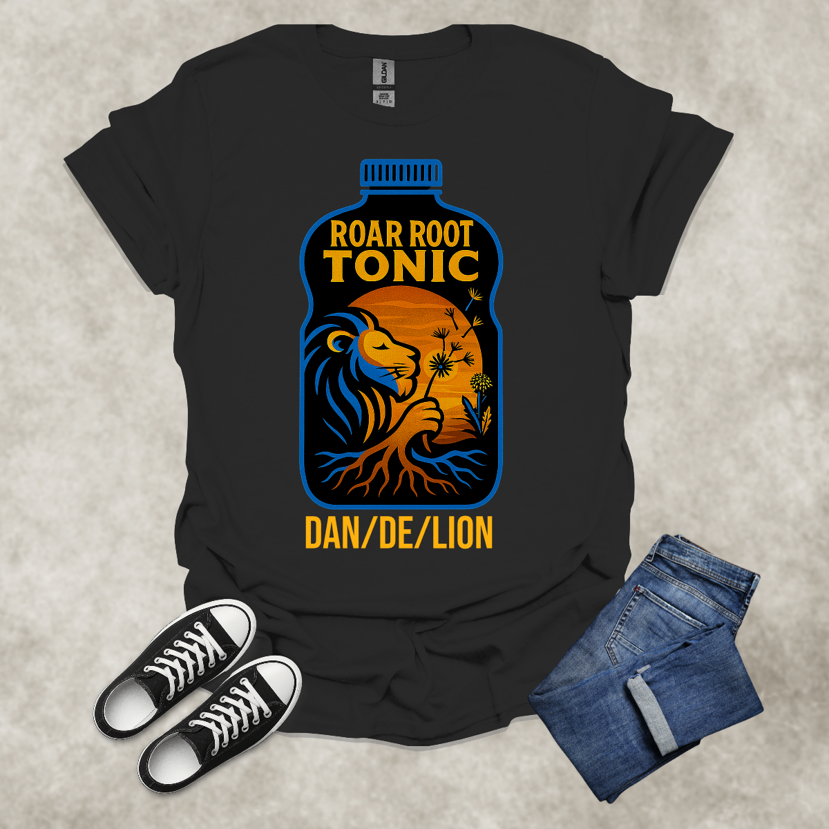 DAN/DE/LION — Corporate Satire Tee: Unisex Softstyle T-Shirt