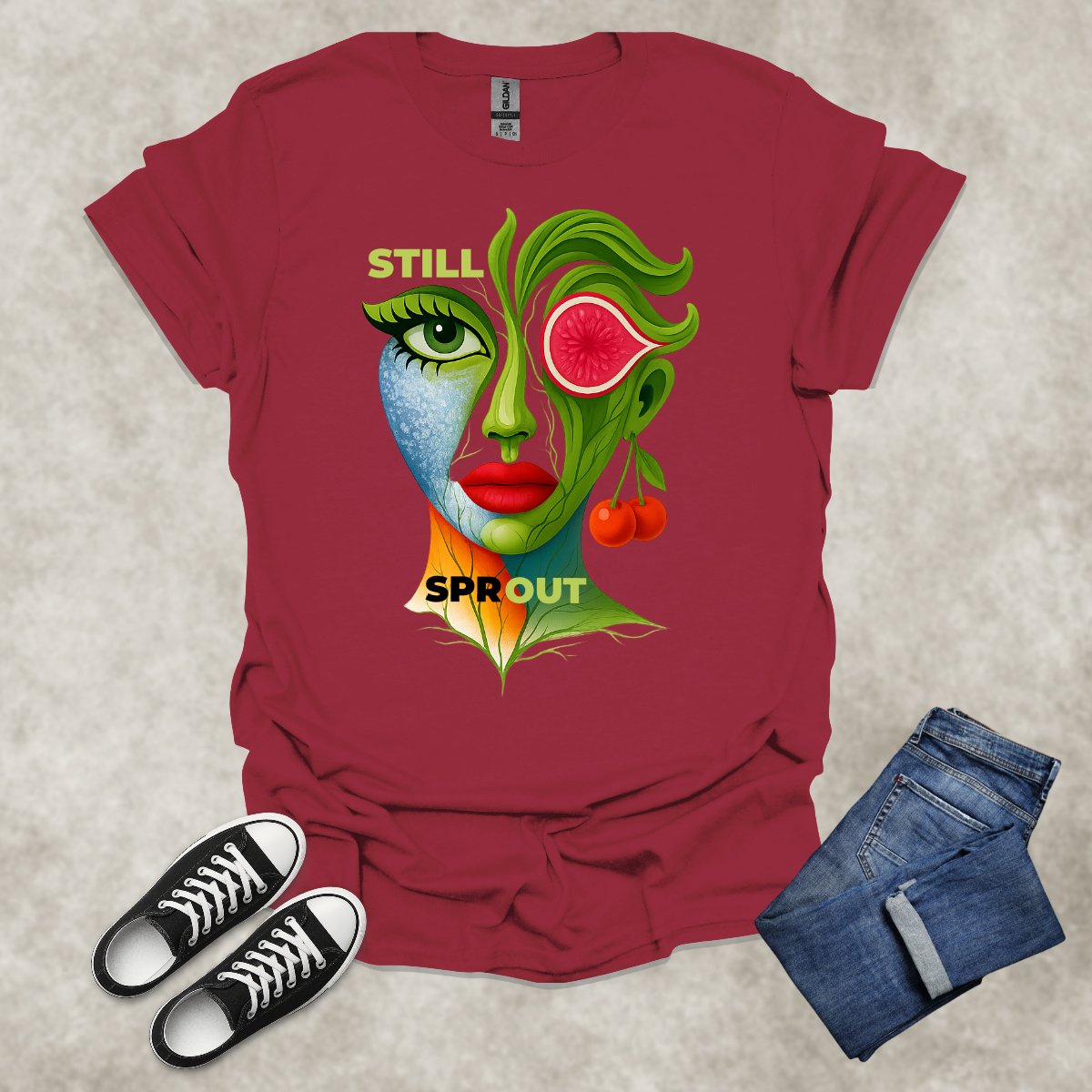 STILL SPROUT — Growth-Inspired Tee: Unisex Softstyle T-Shirt