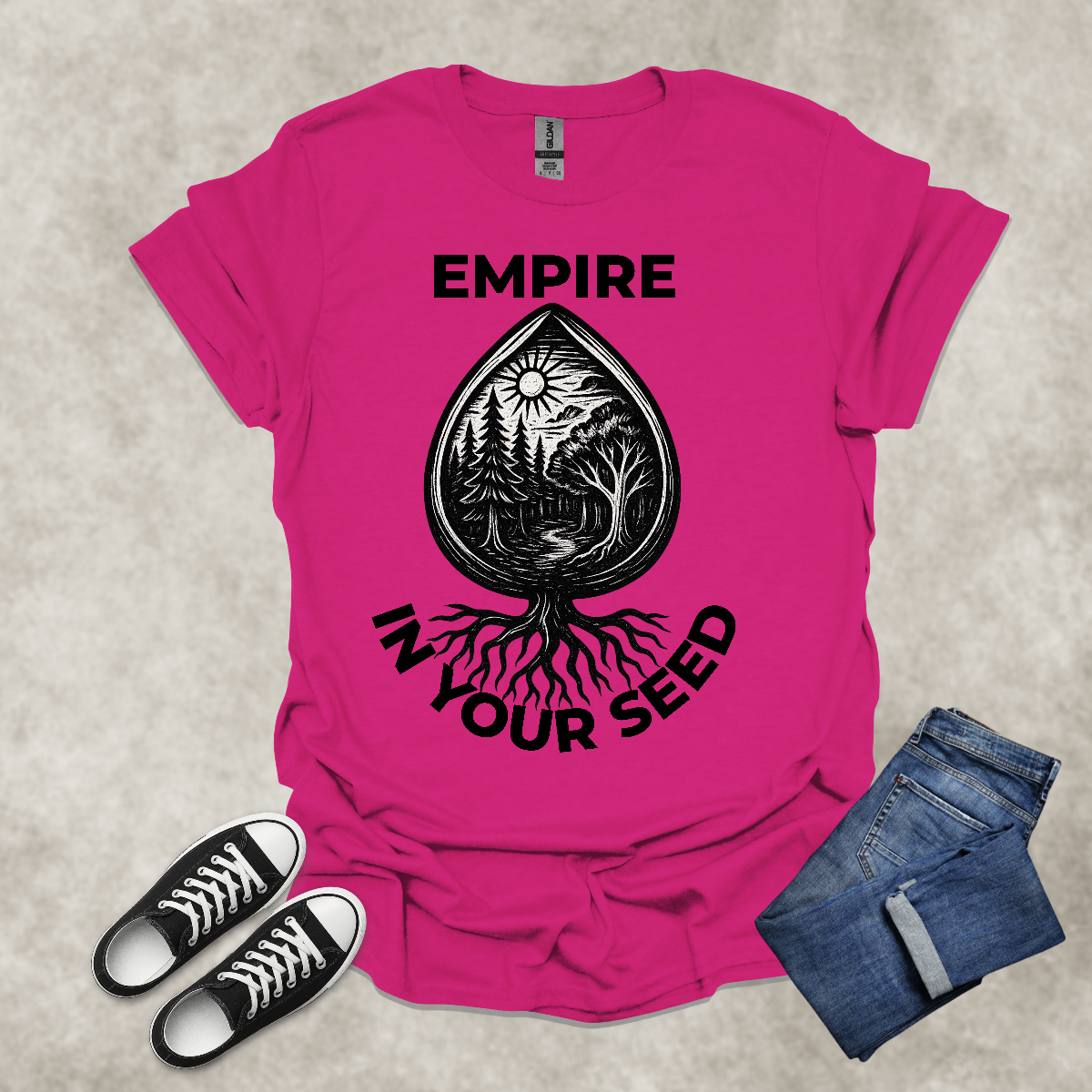 EMPIRE IN YOUR SEED — Inspirational Graphic Tee: Unisex Softstyle T-Shirt