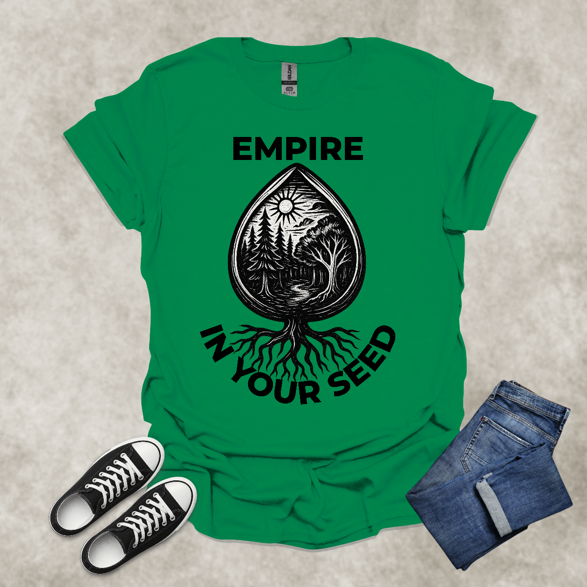 EMPIRE IN YOUR SEED — Inspirational Graphic Tee: Unisex Softstyle T-Shirt