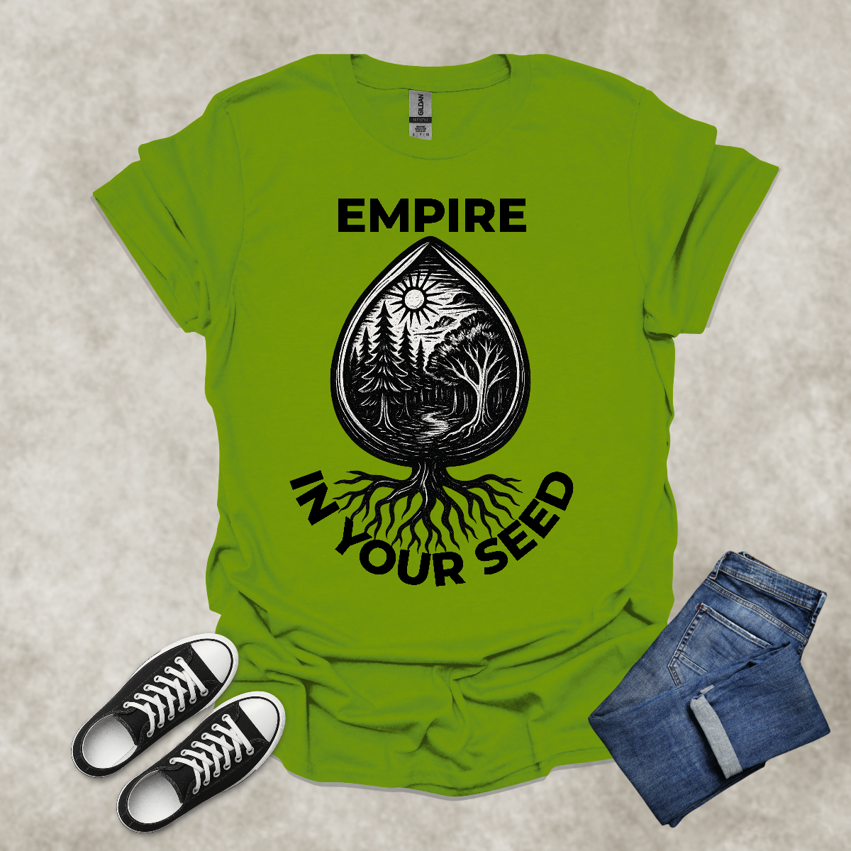 EMPIRE IN YOUR SEED — Inspirational Graphic Tee: Unisex Softstyle T-Shirt