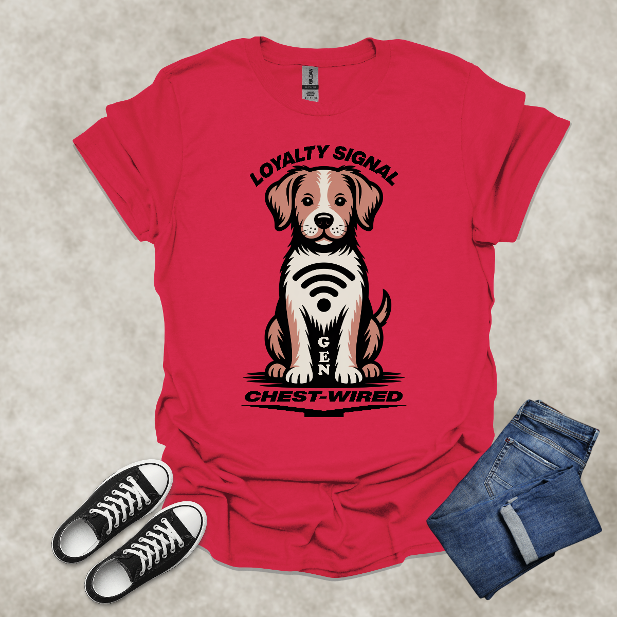 LOYALTY SIGNAL: CHEST WIRED: GEN Y — Generational Graphic Tee: Unisex Softstyle T-Shirt