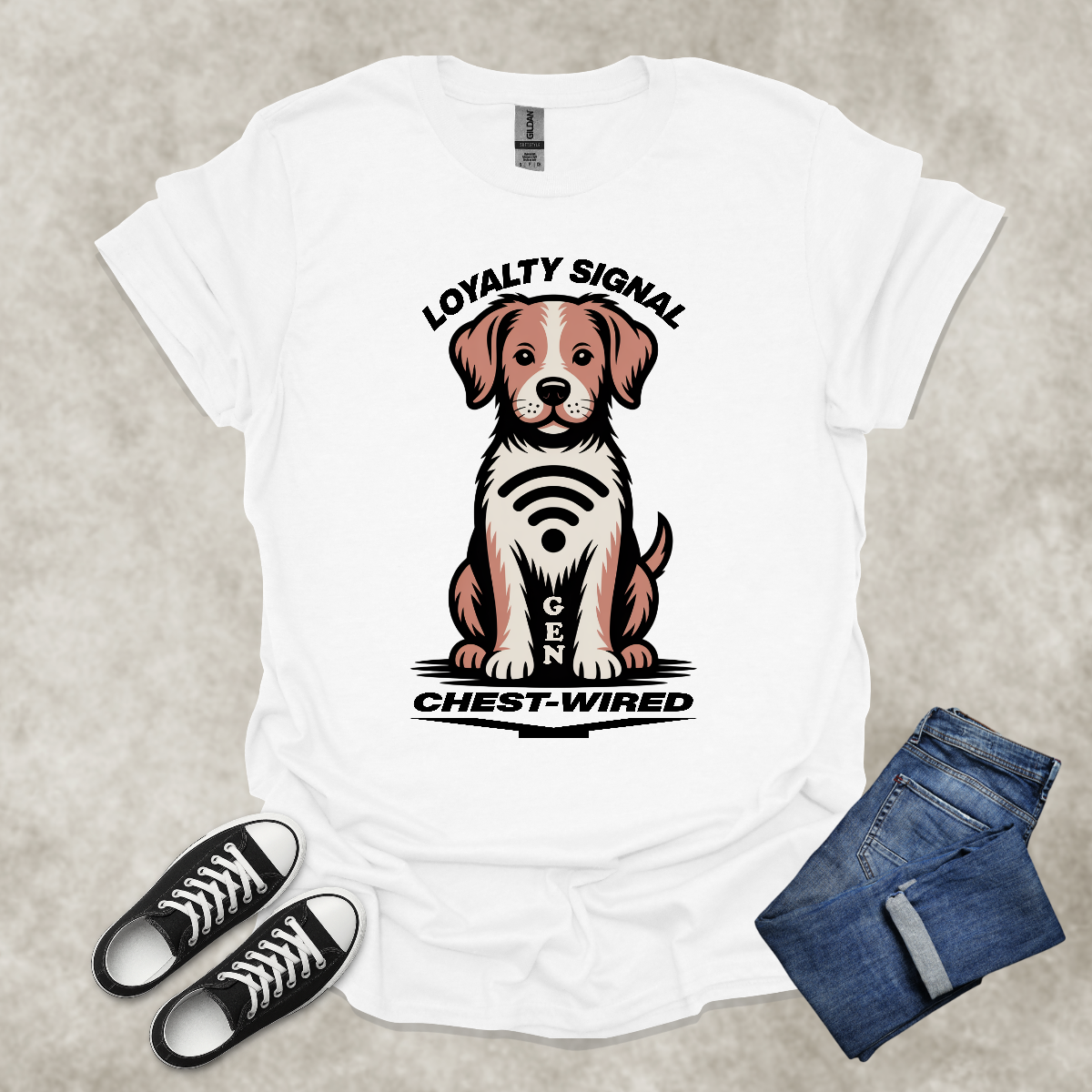 LOYALTY SIGNAL: CHEST WIRED: GEN Y — Generational Graphic Tee: Unisex Softstyle T-Shirt
