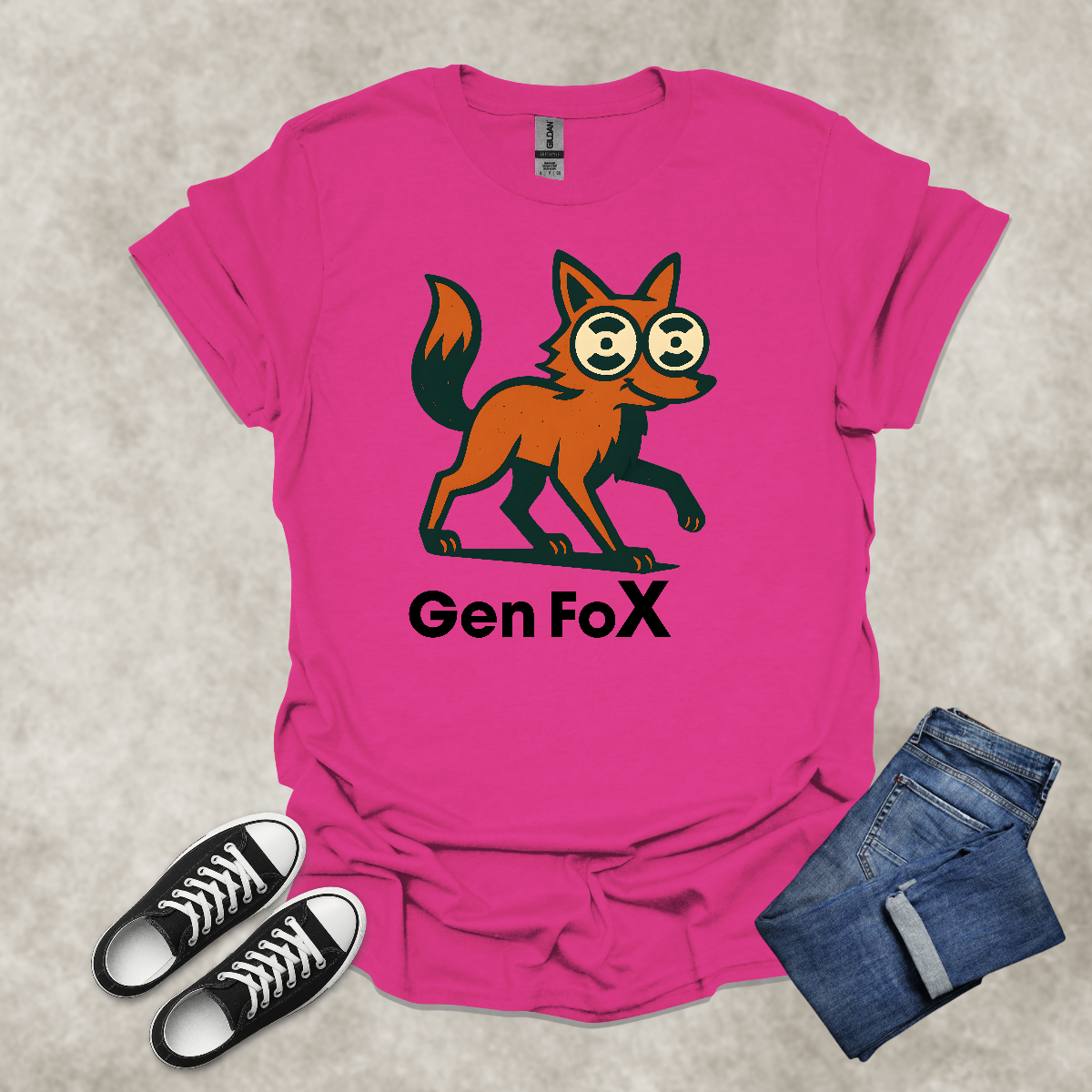 GEN foX: GEN X — Generational Graphic Tee: Unisex Softstyle T-Shirt