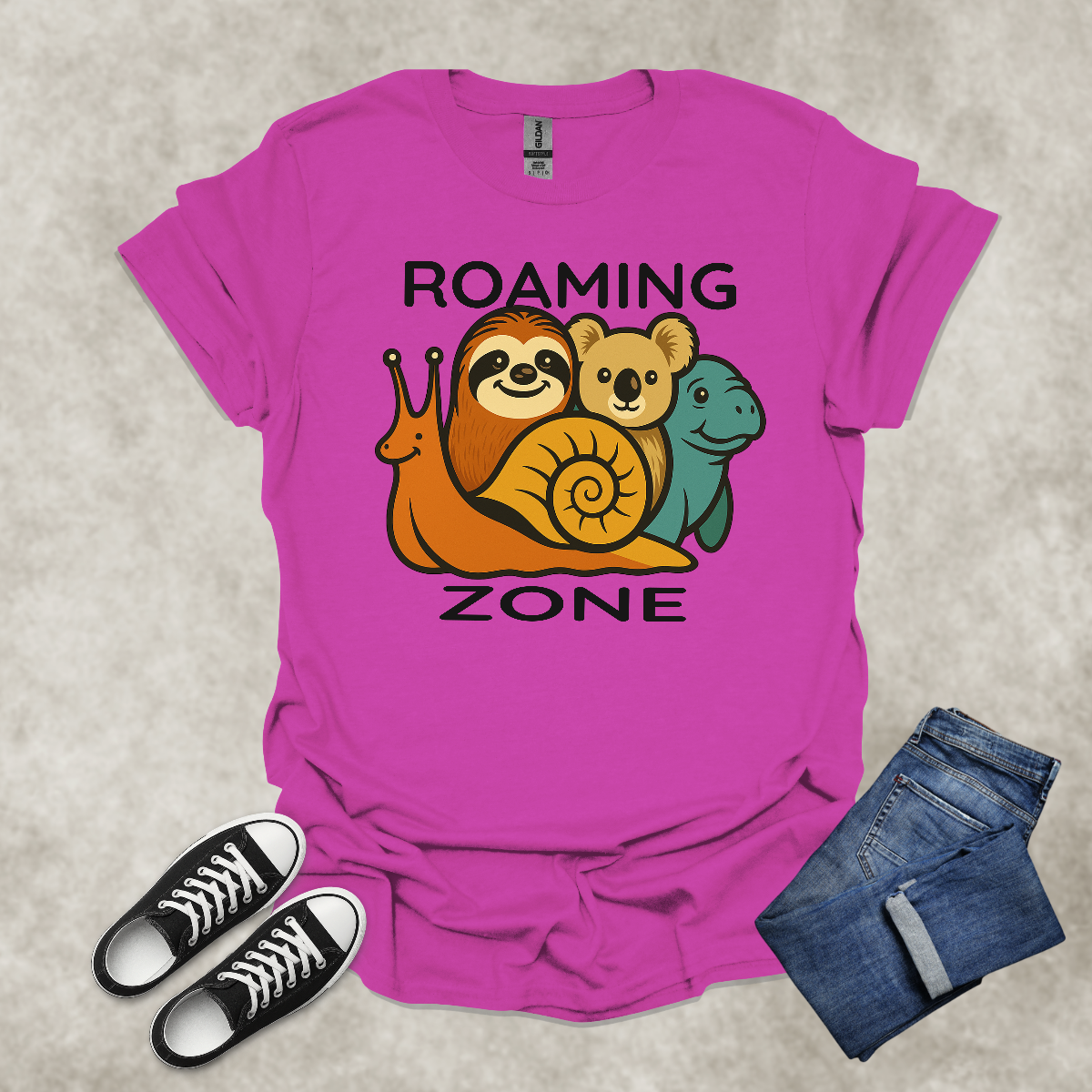 ROAMING ZONE — Rest-Inspired Lifestyle Tee: Unisex Softstyle T-Shirt