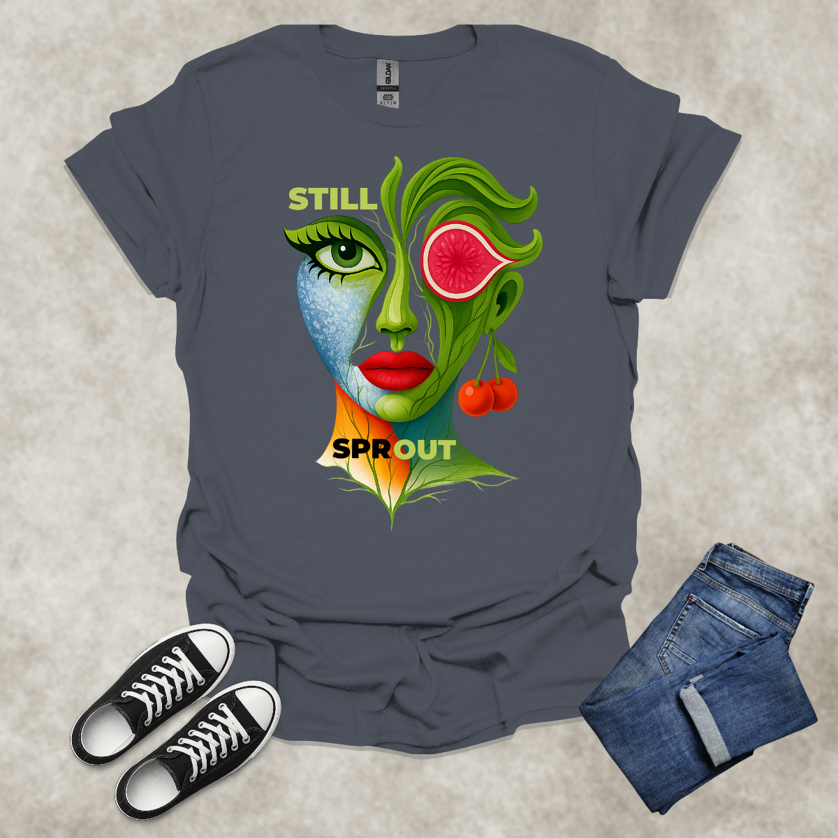 STILL SPROUT — Growth-Inspired Tee: Unisex Softstyle T-Shirt