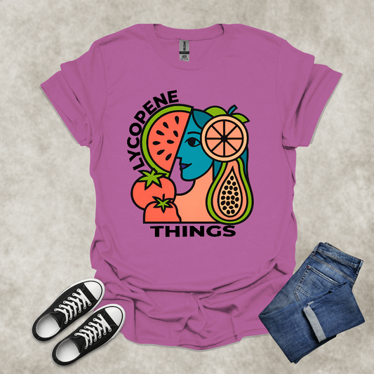 LYCOPENE THINGS — Abstract Produce Art Tee: Unisex Softstyle T-Shirt