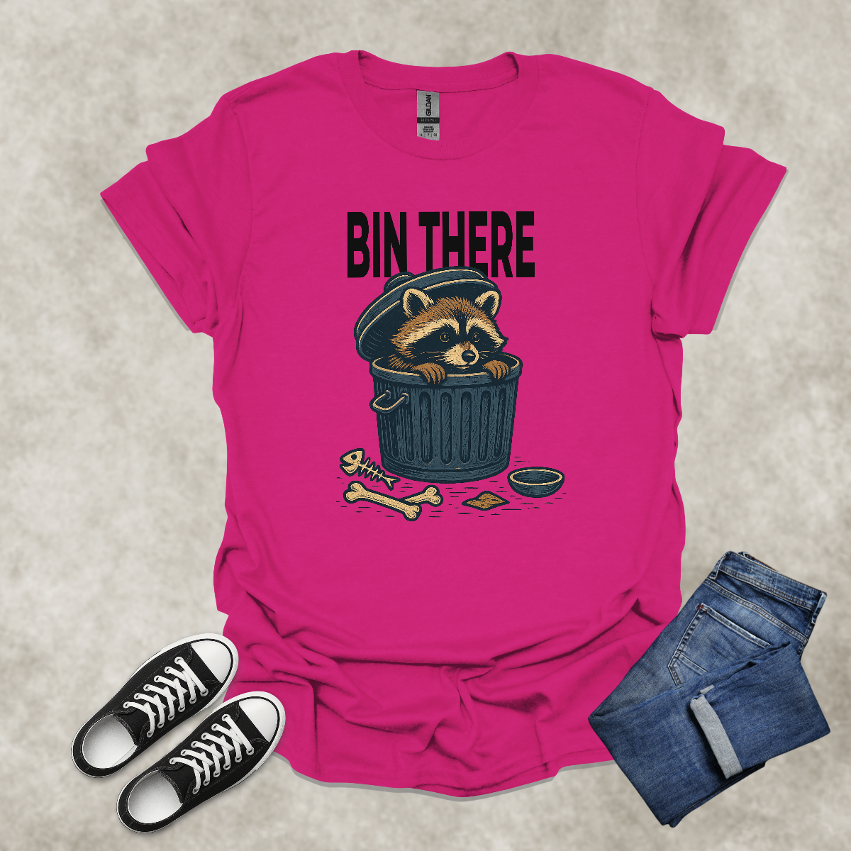 BIN THERE — Animal Humor & Life Satire Tee: Unisex Softstyle T-Shirt