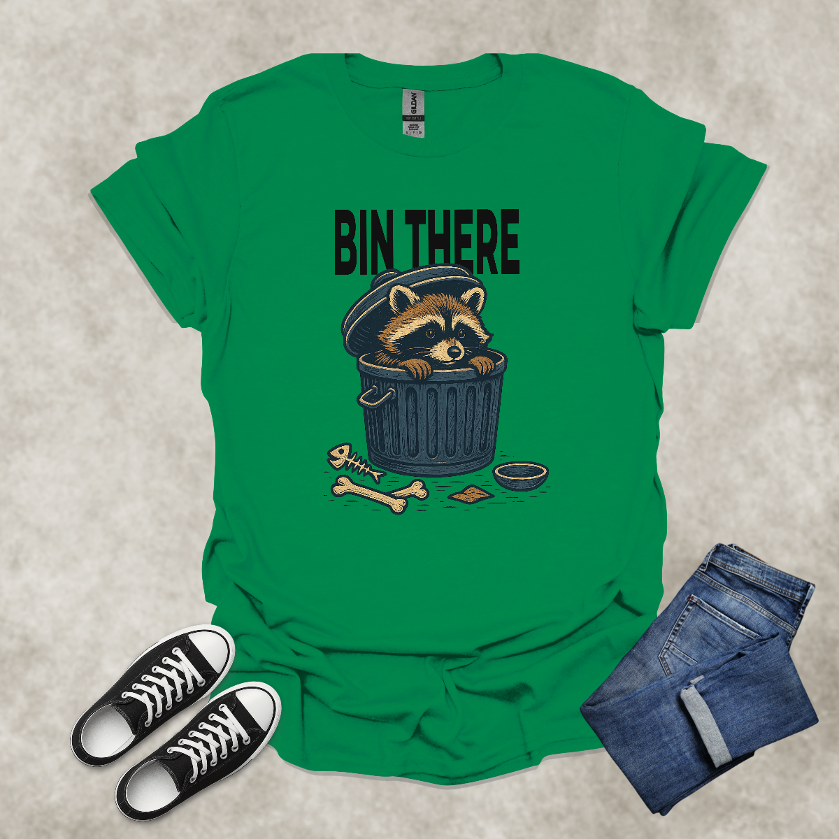BIN THERE — Animal Humor & Life Satire Tee: Unisex Softstyle T-Shirt