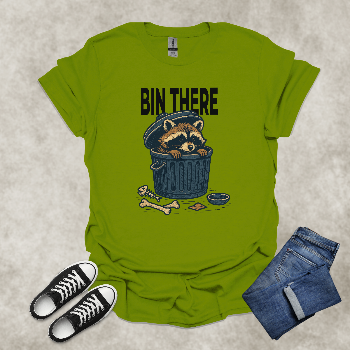 BIN THERE — Animal Humor & Life Satire Tee: Unisex Softstyle T-Shirt