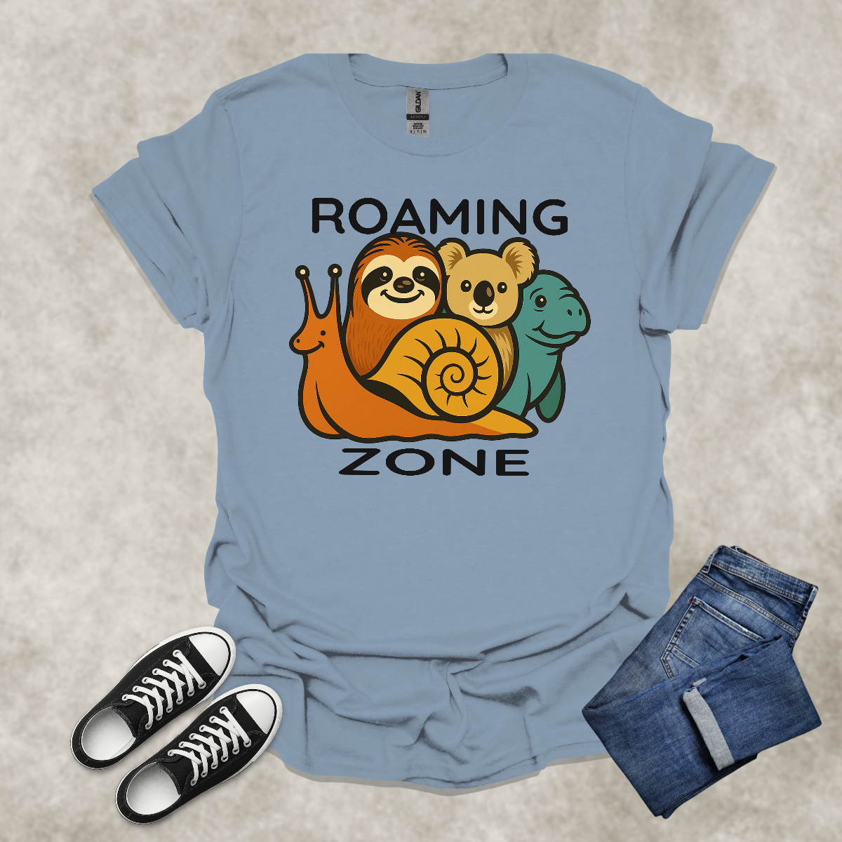 ROAMING ZONE — Rest-Inspired Lifestyle Tee: Unisex Softstyle T-Shirt