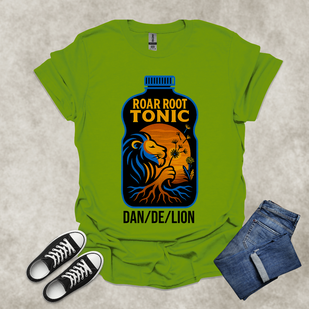 DAN/DE/LION — Corporate Satire Tee: Unisex Softstyle T-Shirt