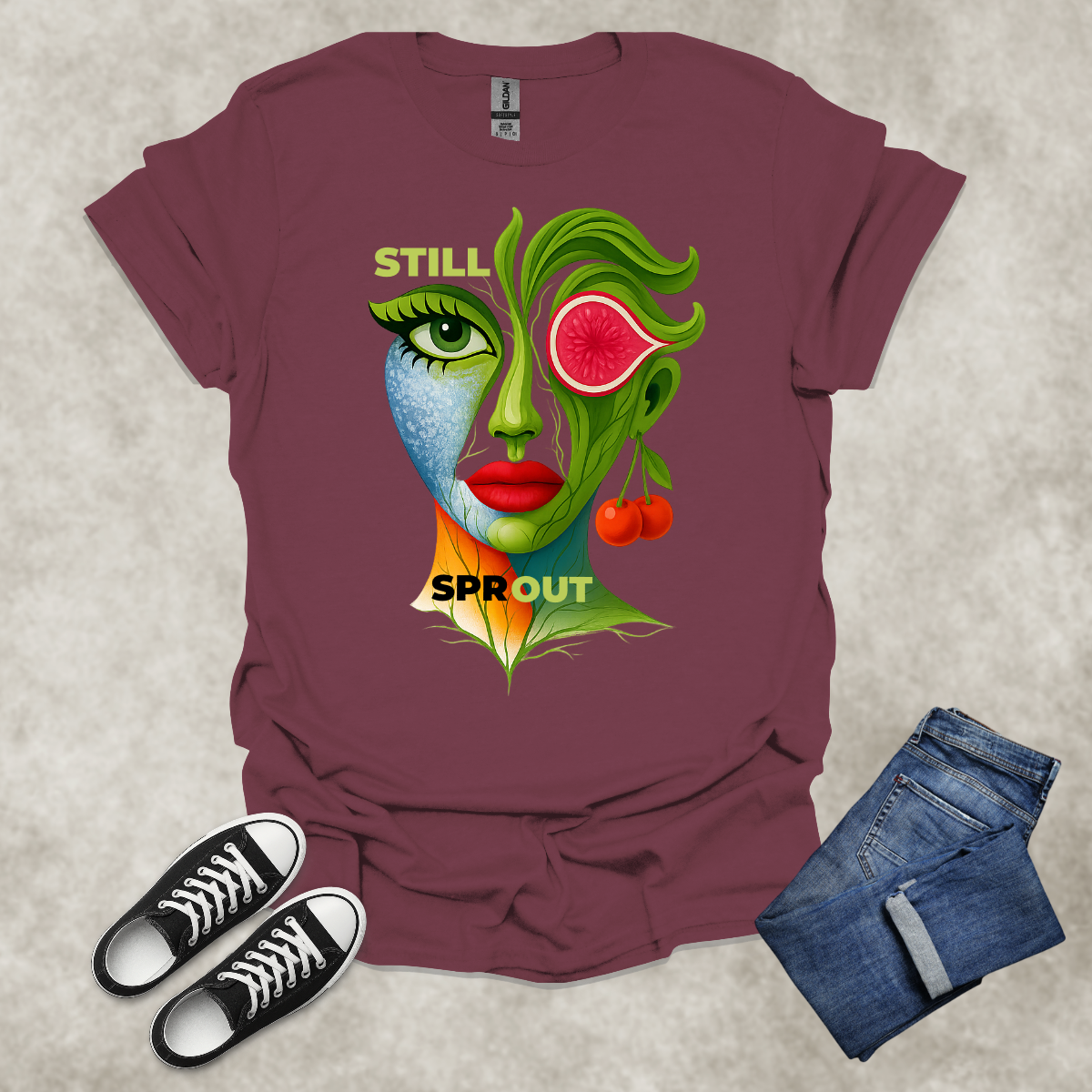 STILL SPROUT — Growth-Inspired Tee: Unisex Softstyle T-Shirt