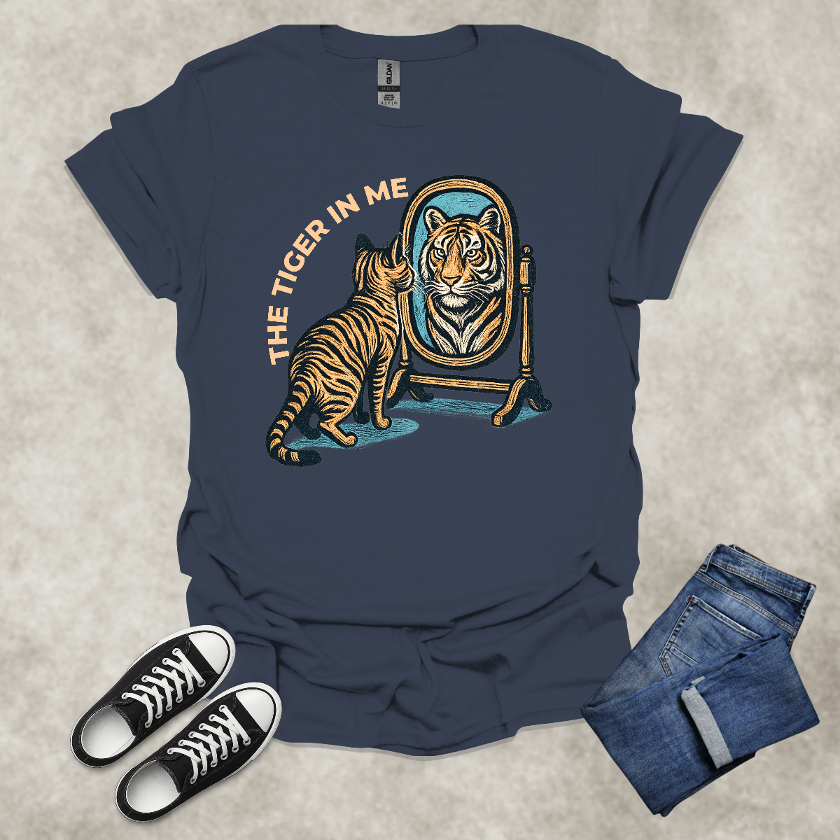 THE TIGER IN ME — Inner Wildness Graphic Tee: Unisex Softstyle T-Shirt