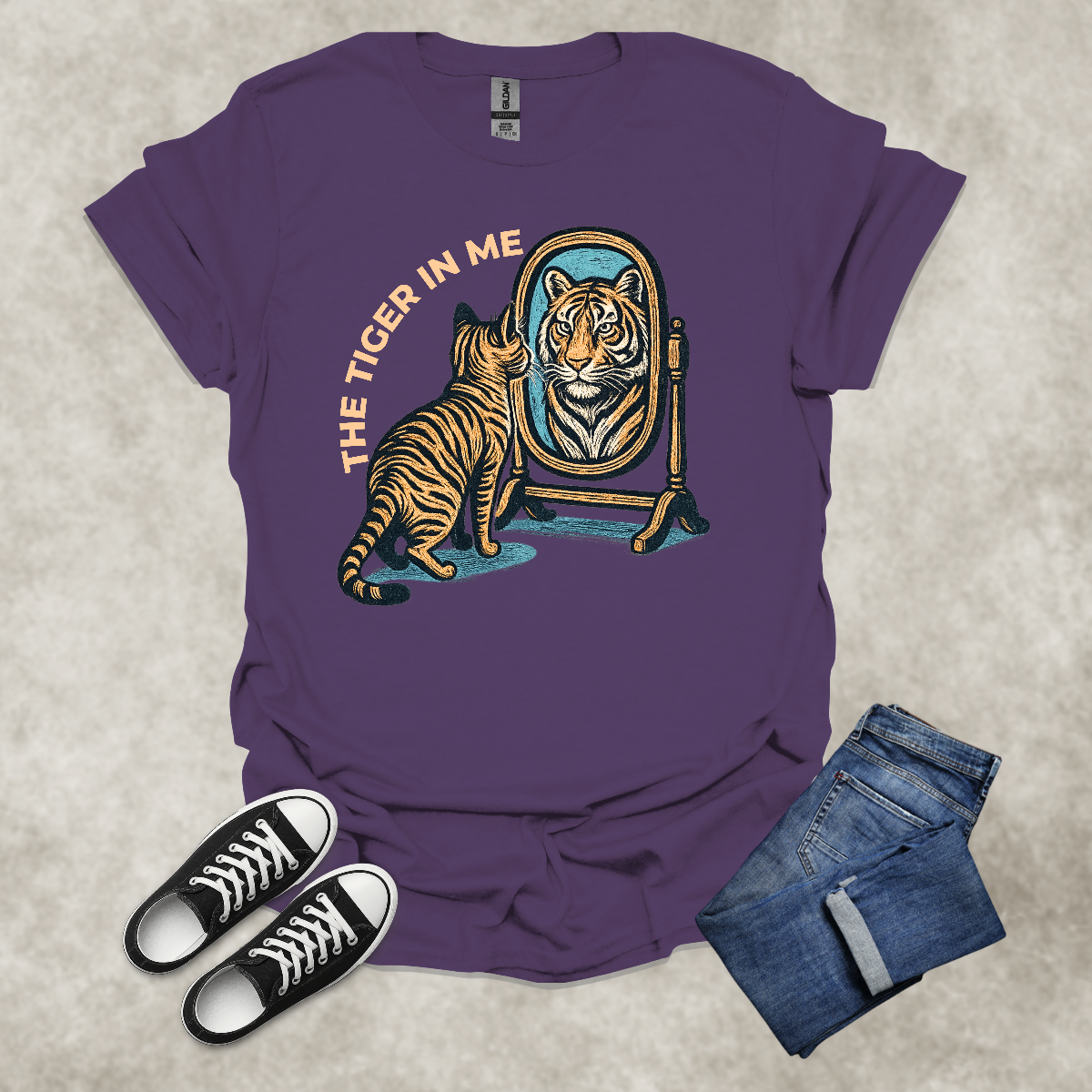 THE TIGER IN ME — Inner Wildness Graphic Tee: Unisex Softstyle T-Shirt