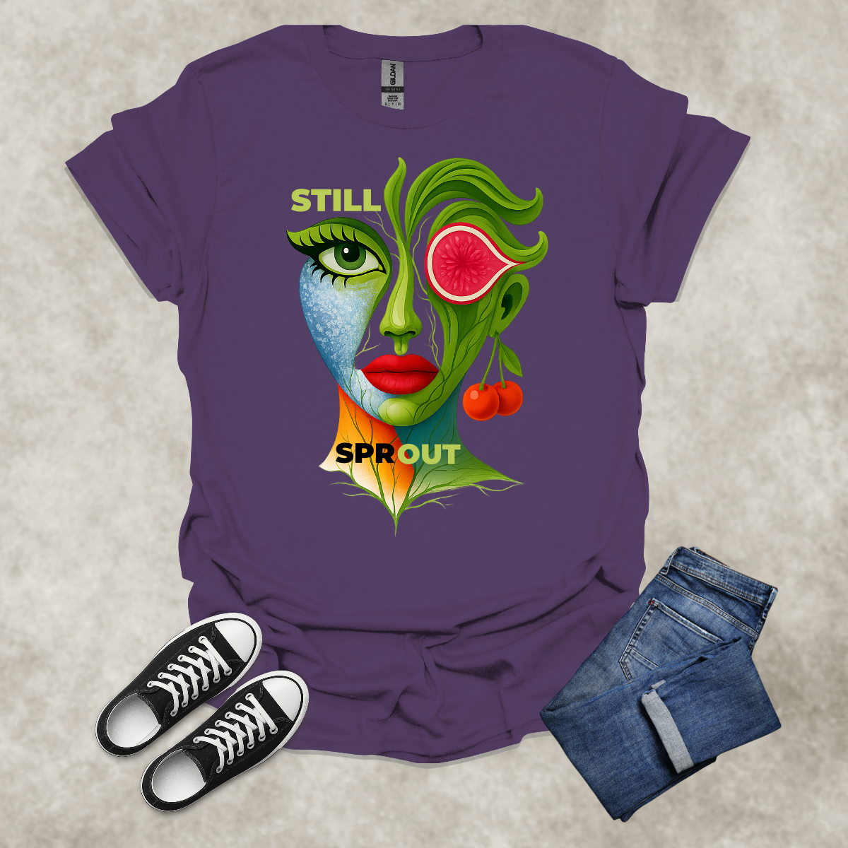 STILL SPROUT — Growth-Inspired Tee: Unisex Softstyle T-Shirt