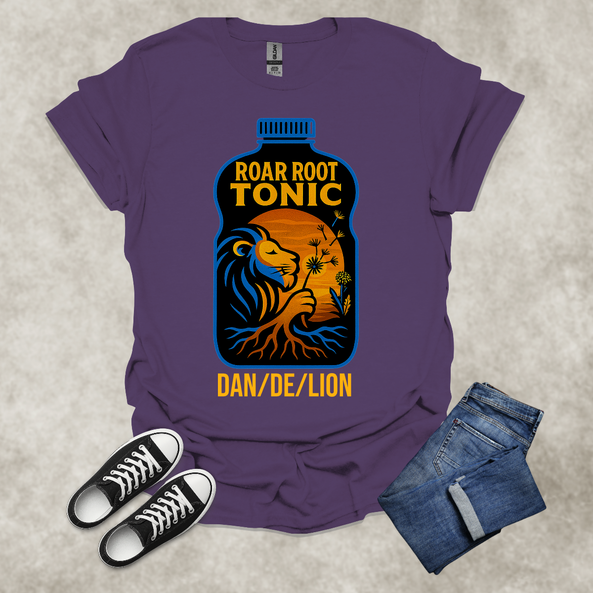 DAN/DE/LION — Corporate Satire Tee: Unisex Softstyle T-Shirt