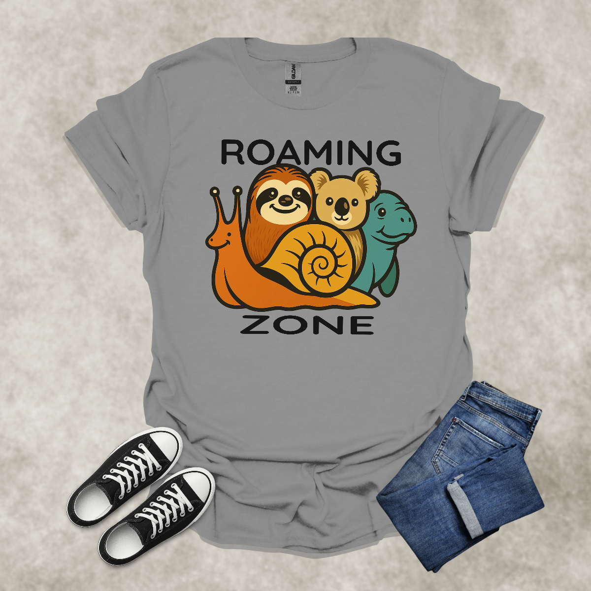 ROAMING ZONE — Rest-Inspired Lifestyle Tee: Unisex Softstyle T-Shirt