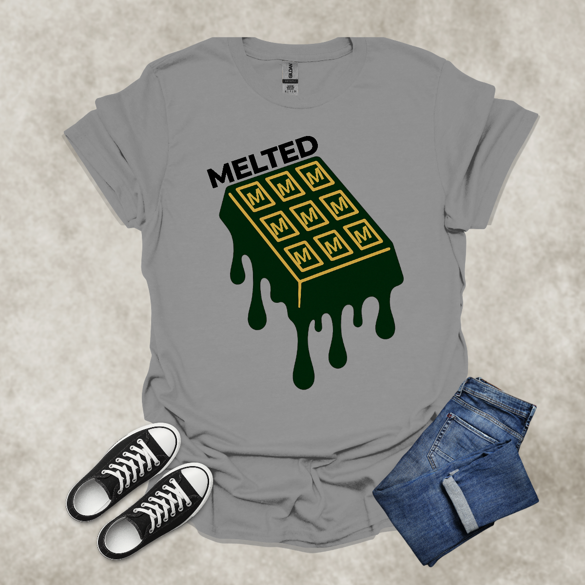 MELTED — Chocolate Indulgence Graphic Tee: Unisex Softstyle T-Shirt