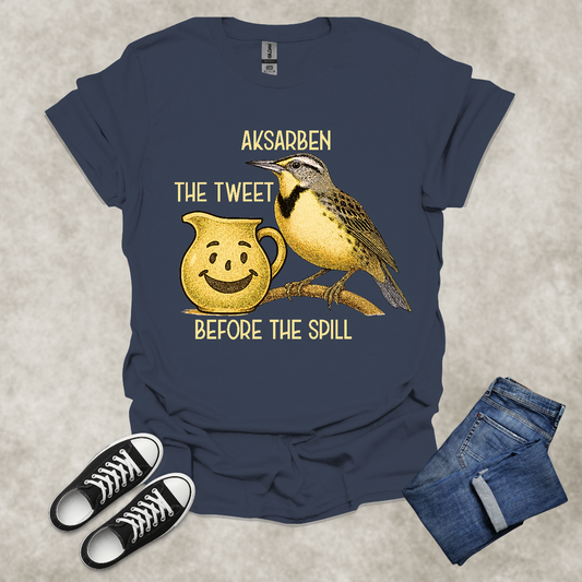 AKSARBEN: THE TWEET BEFORE THE SPILL — Nebraska State Pride Tee: Unisex Softstyle T-Shirt
