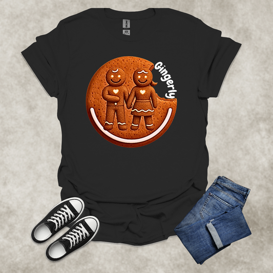 GINGERLY — Gingerbread Love Graphic Tee: Unisex Softstyle T-Shirt