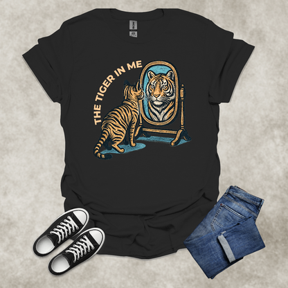 THE TIGER IN ME — Inner Wildness Graphic Tee: Unisex Softstyle T-Shirt