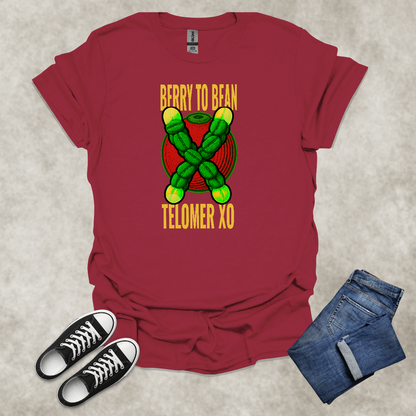 BERRY TO BEAN: TELOMER XO — Coffee Science Art Tee: Unisex Softstyle T-Shirt