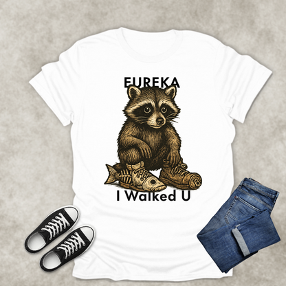 EUREKA I WALKED U — Surreal Animal Art Tee: Unisex Softstyle T-Shirt