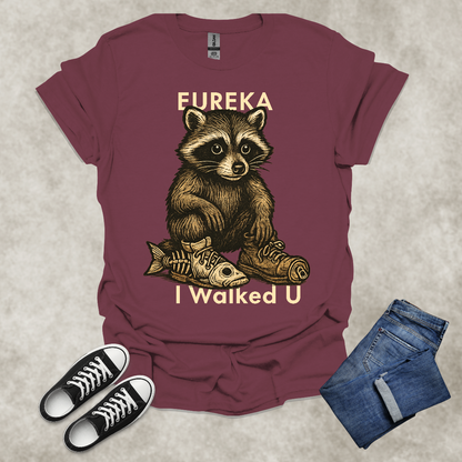 EUREKA I WALKED U — Surreal Animal Art Tee: Unisex Softstyle T-Shirt