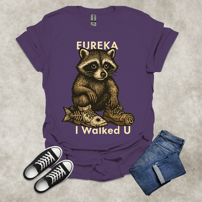 EUREKA I WALKED U — Surreal Animal Art Tee: Unisex Softstyle T-Shirt