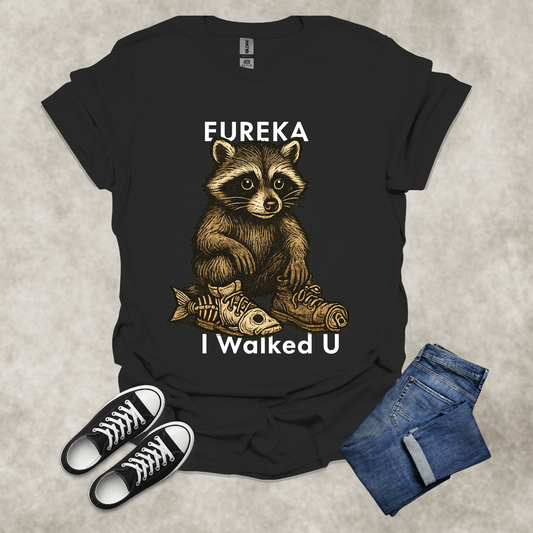 EUREKA I WALKED U — Surreal Animal Art Tee: Unisex Softstyle T-Shirt