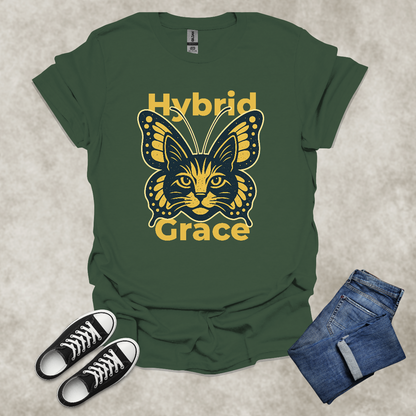 HYBRID GRACE — Surreal Nature Graphic Tee: Unisex Softstyle T-Shirt