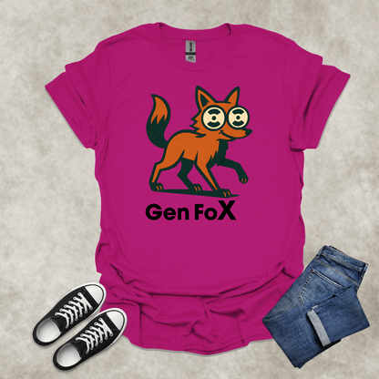 GEN foX: GEN X — Generational Graphic Tee: Unisex Softstyle T-Shirt