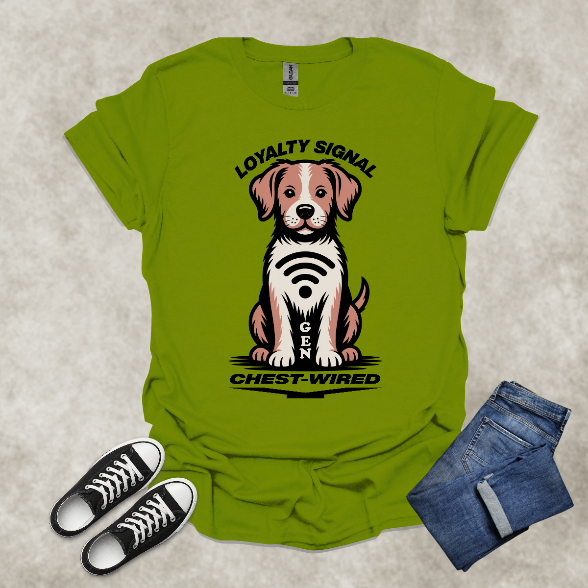 LOYALTY SIGNAL: CHEST WIRED: GEN Y — Generational Graphic Tee: Unisex Softstyle T-Shirt