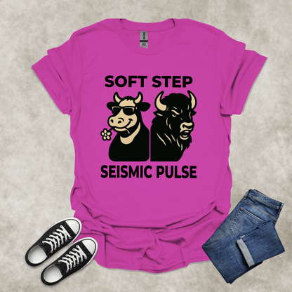 SOFT STEP: SEISMIC PULSE — Animal Symbolism Graphic Tee: Unisex Softstyle T-Shirt