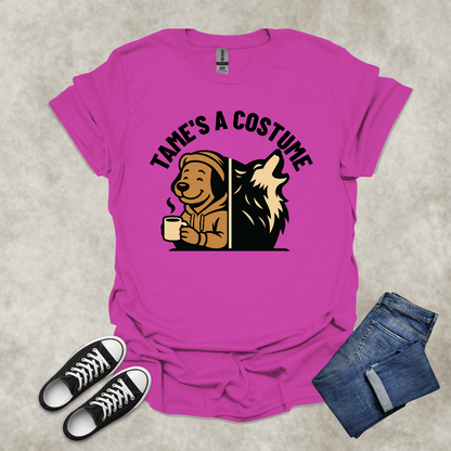 TAME IS A COSTUME — Lifestyle Contrast Tee: Unisex Softstyle T-Shirt