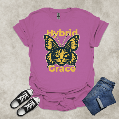 HYBRID GRACE — Surreal Nature Graphic Tee: Unisex Softstyle T-Shirt