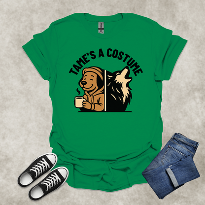 TAME IS A COSTUME — Lifestyle Contrast Tee: Unisex Softstyle T-Shirt