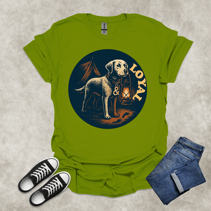 LOYAL — Faithful Labrador Companion Tee: Unisex Softstyle T-Shirt