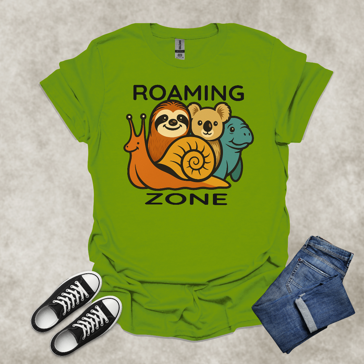 ROAMING ZONE — Rest-Inspired Lifestyle Tee: Unisex Softstyle T-Shirt