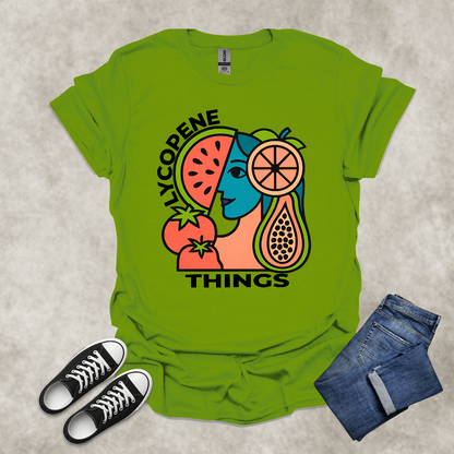 LYCOPENE THINGS — Abstract Produce Art Tee: Unisex Softstyle T-Shirt