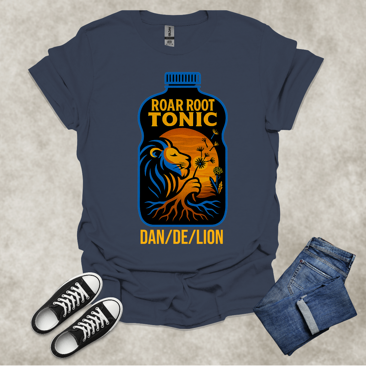 DAN/DE/LION — Corporate Satire Tee: Unisex Softstyle T-Shirt