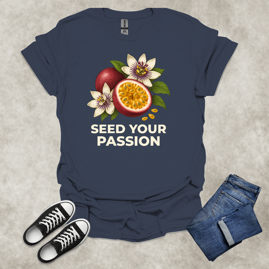 SEED YOUR PASSION — Botanical Graphic Tee: Unisex Softstyle T-Shirt