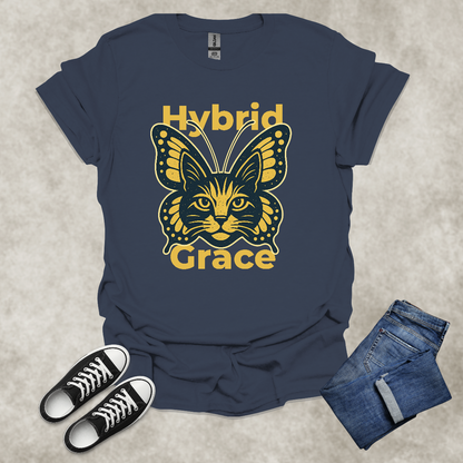 HYBRID GRACE — Surreal Nature Graphic Tee: Unisex Softstyle T-Shirt